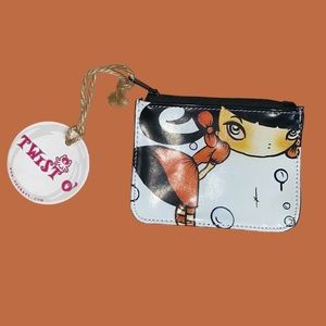 NOOK ART NWT Illustrated Zippered Pouch.
